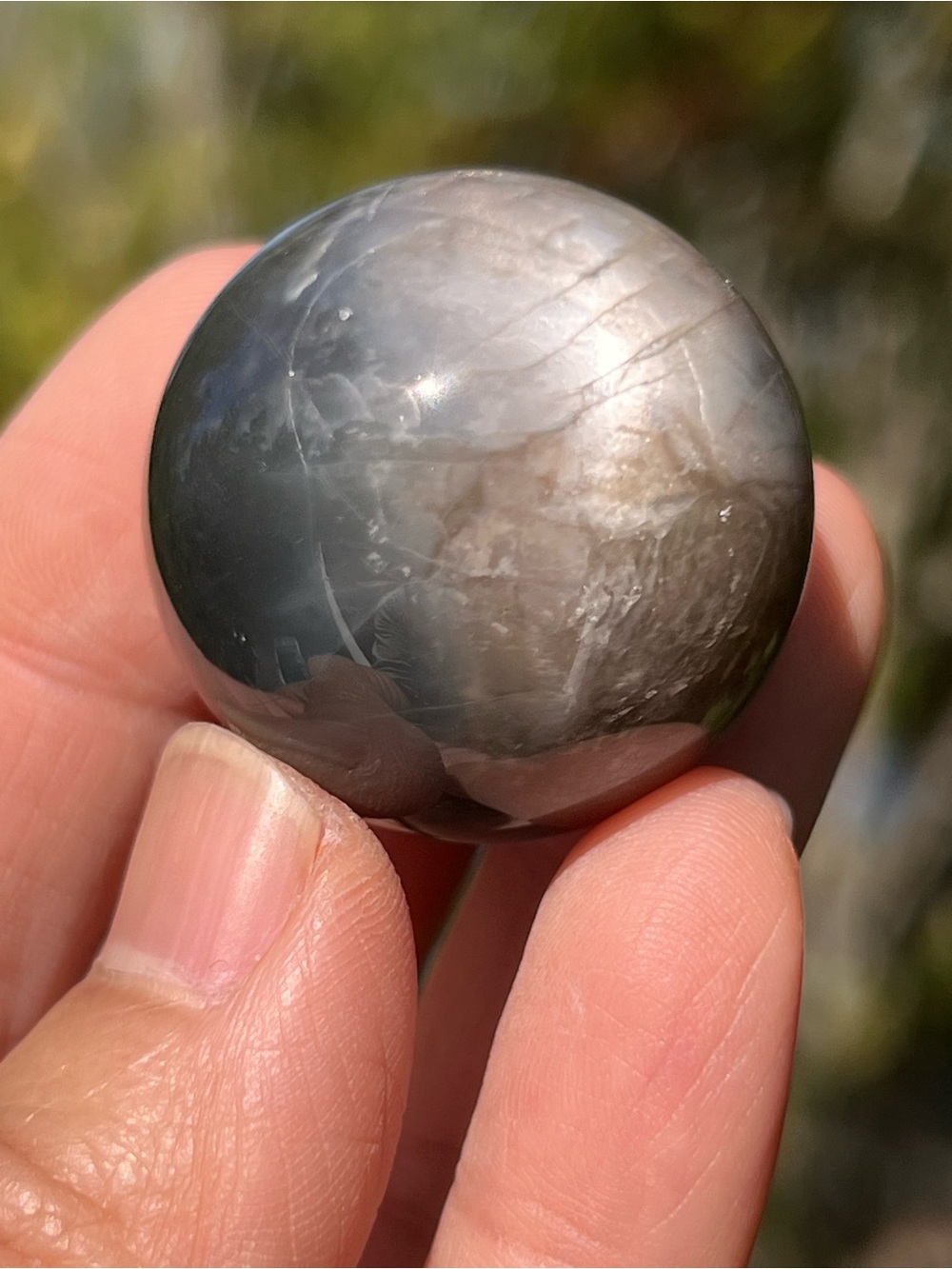 Moonstone (1) sunstone Sphere - crystal
